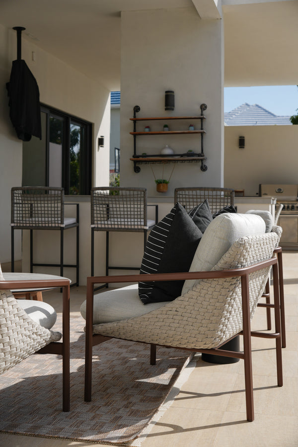 Enjoy Occasional Arm Chair, Bronze Aluminum