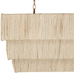 Everly Rectangular Chandelier, Natural, 48"W x 20"D