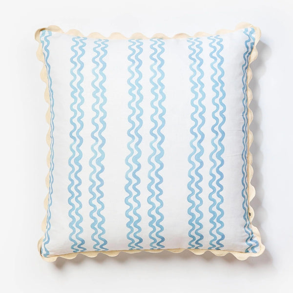 Double Waves Powder Blue, 24” x 24”