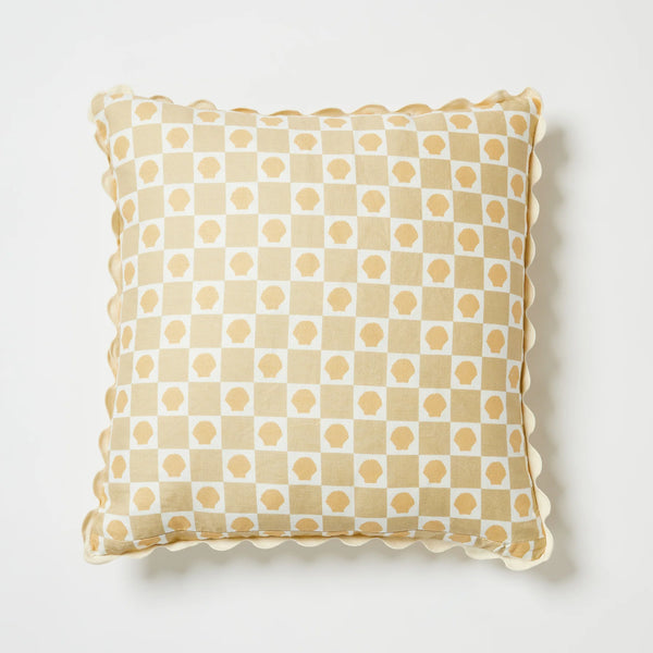 Shell Check Sand Pink, 24” x 24”