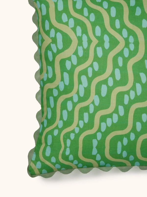 Rushes Apple Pillow, 24" x 24"