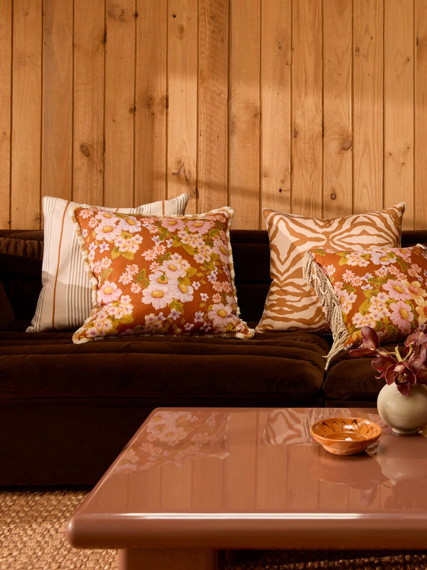 Club Stripe Pearl Pillow, 24" x 24"