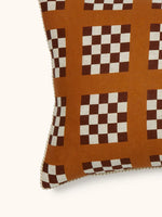 Lattice Tan Lumbar Pillow, 18" x 30"