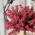 Bursting Astilbe Half Sphere, Sangria, 9"