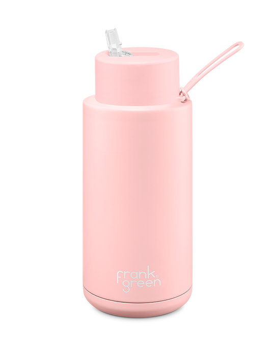 Ceramic Reusable Bottle 34oz, Blushed