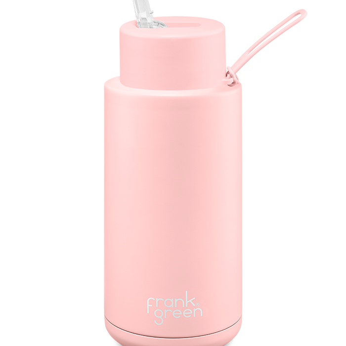 Ceramic Reusable Bottle 34oz, Blushed