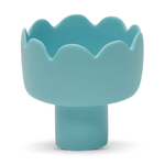 Fleur Small Footed Bowl, Turquoise