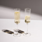 Wave Flute Set of 2, Clear