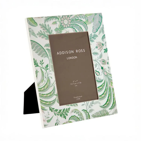 Palm Beach Green Lacquer Photo Frame, 5" x 7"