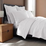 H by Frette Waves Bedspread, White, King & Queen