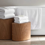 H by Frette Simple Border Bath Collection, White