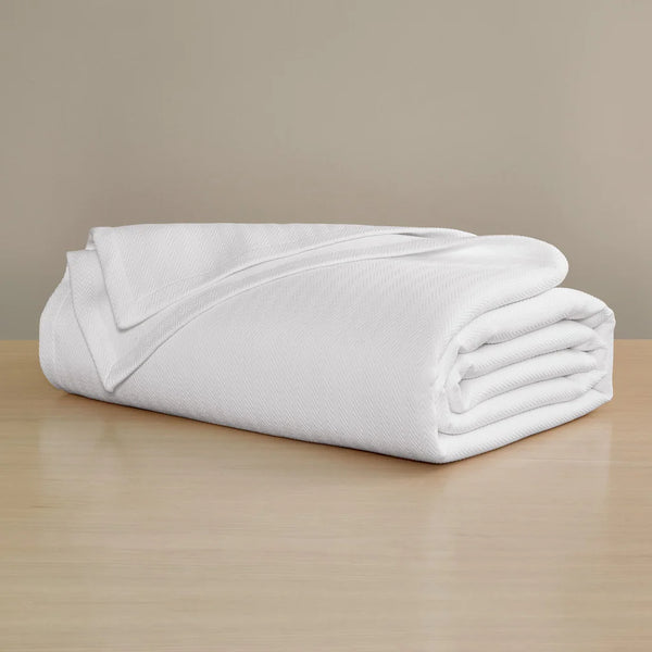 H by Frette Waves Bedspread, White, King & Queen