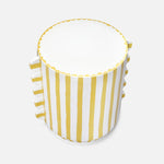 Betsy Stool, White/Lemon Ceramic, 14"
