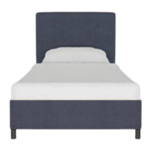 Abbie Bed, Navy Linen, Twin