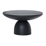 Fasika Coffee Table, Concrete Black, 27.6" Dia