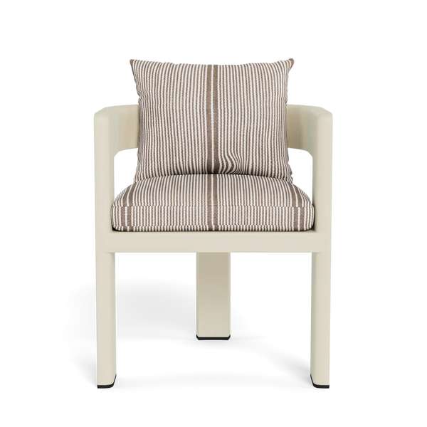 Victoria Dining Chair - Aluminum Bone/Bateau Cocoon