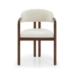 Fowler Dining Chair, Classic Walnut, Mystic Hemp Fabric