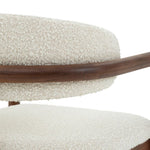 Fowler Dining Chair, Classic Walnut, Mystic Hemp Fabric