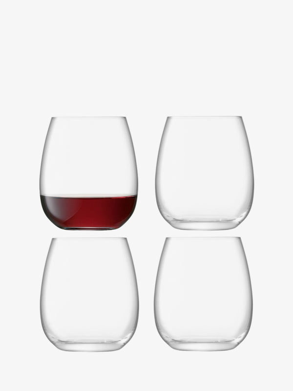 Stemless Glasses, 15oz, Set of 4
