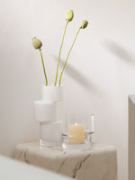 Tiered Vase Small, 5.25"H, 2 Colours