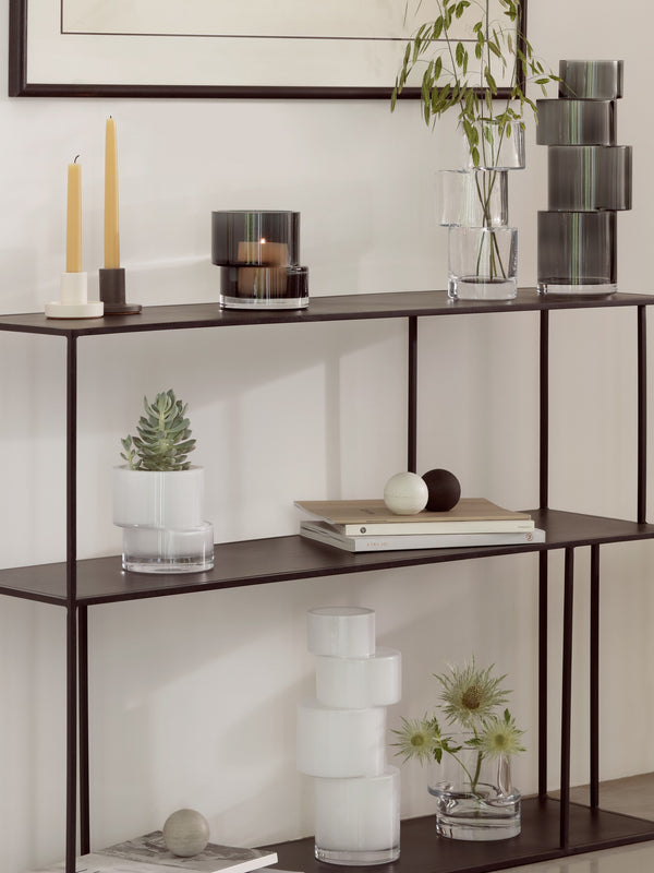 Tiered Vase Small, 5.25"H, 2 Colours