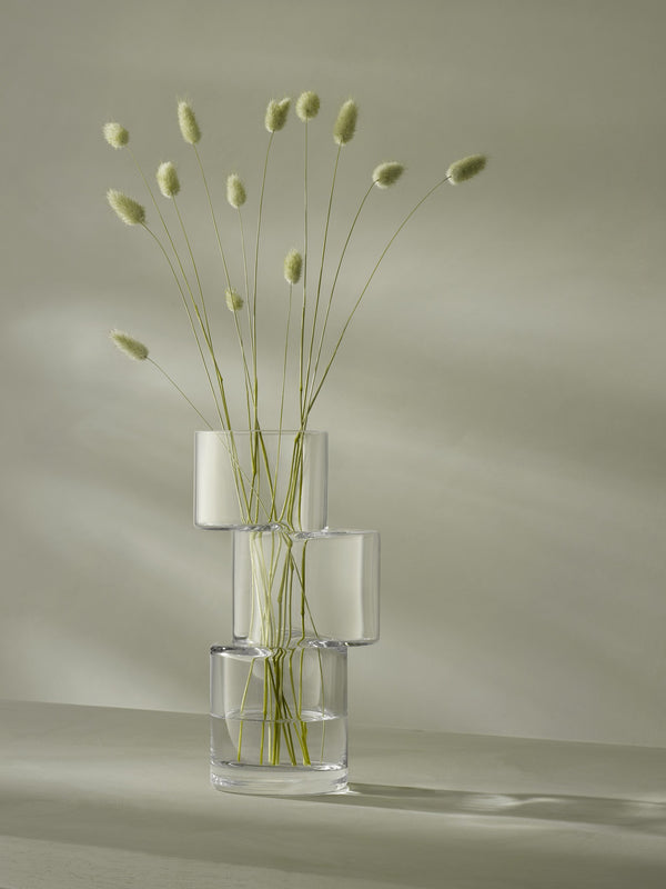 Tiered Vase Medium, 10.25"H, 2 Colours