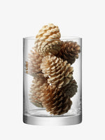 Column Vase/Candleholder 9.5" x 6.75", Clear