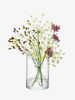 Column Vase/Candleholder 9.5" x 6.75", Clear