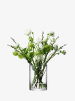 Column Vase/Candleholder 9.5" x 6.75", Clear