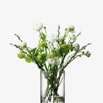 Column Vase/Candleholder 9.5" x 6.75", Clear