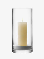Column Vase/Candleholder 14.25" x 6.75", Clear