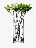 Column Vase/Candleholder 14.25" x 6.75", Clear
