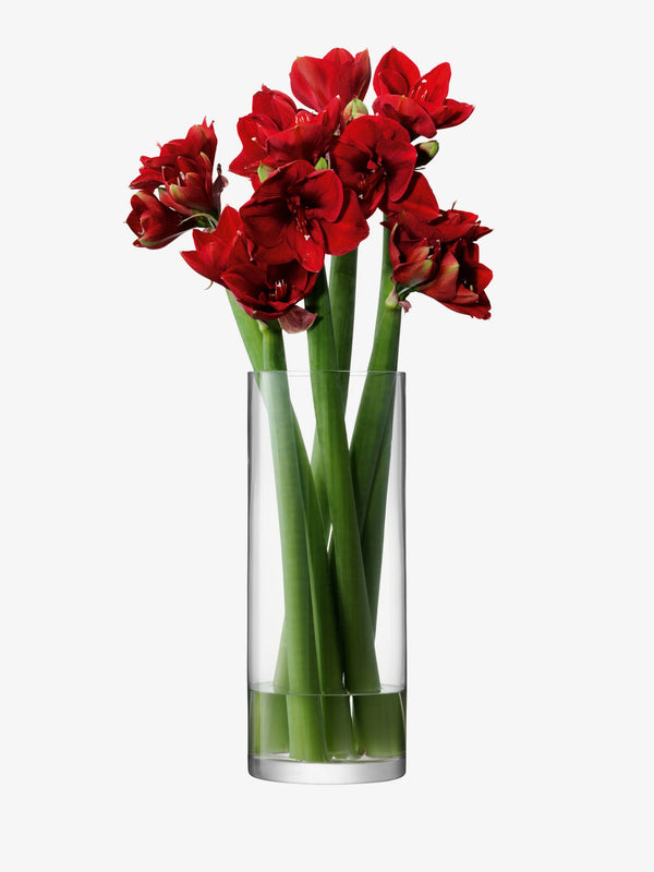 Column Vase 19.75" x 7.75", Clear