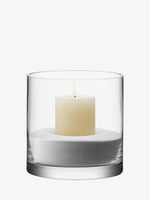 Column Vase/Candleholder 6.75" x 6.75", Clear