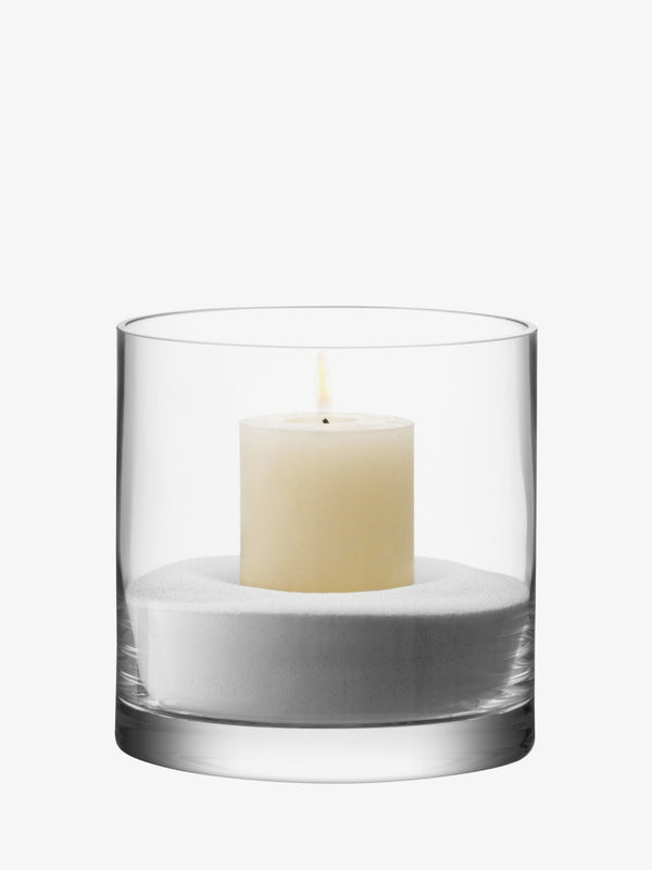 Column Vase/Candleholder 6.75" x 6.75", Clear