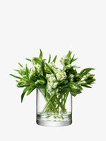 Column Vase/Candleholder 6.75" x 6.75", Clear