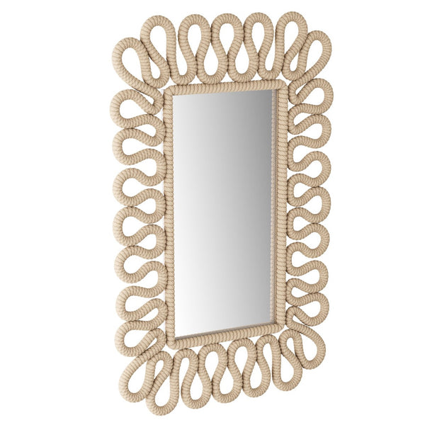 Caracol Mirror, Ivory, 28" X 42.5"