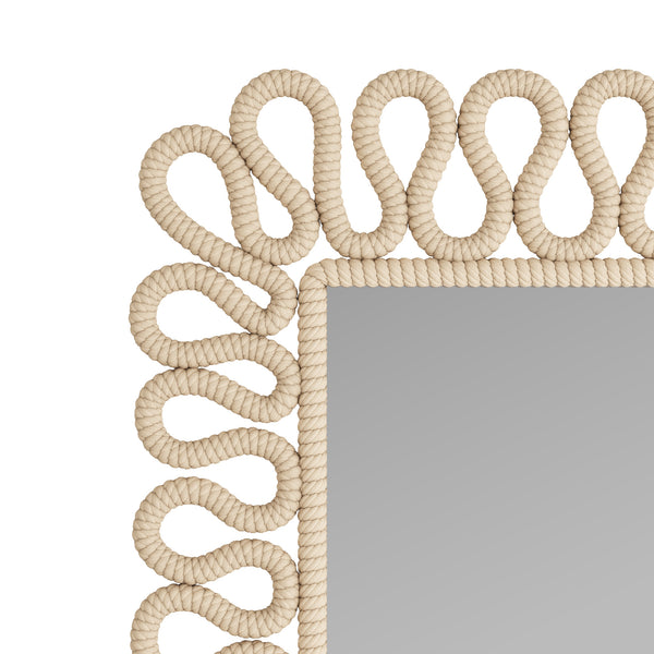 Caracol Mirror, Ivory, 28" X 42.5"
