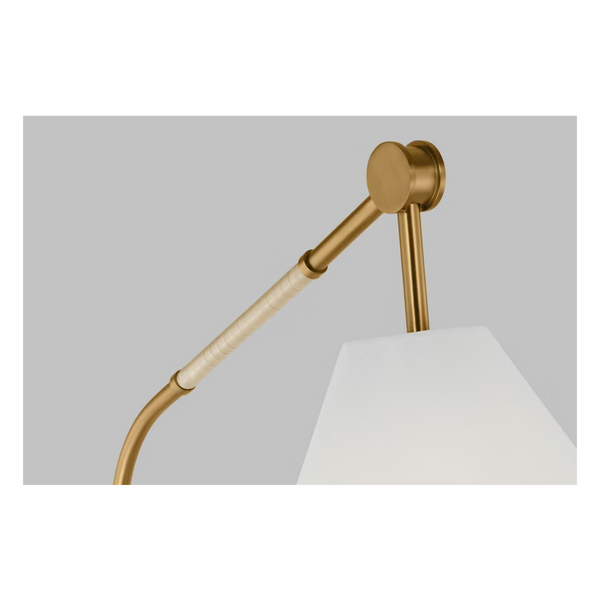 Remy Medium Task Floor Lamp, Burnished Brass