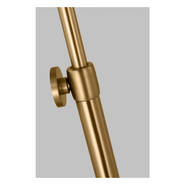 Remy Medium Task Floor Lamp, Burnished Brass
