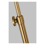 Remy Medium Task Floor Lamp, Burnished Brass