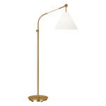 Remy Medium Task Floor Lamp, Burnished Brass