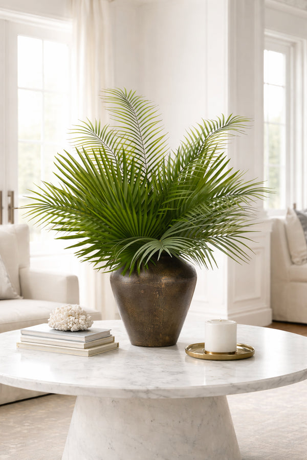 Green Palm, Faux Arrangement, 39″