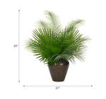 Green Palm, Faux Arrangement, 39″