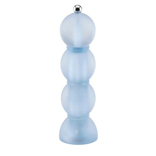 Frosty Bobbin Salt or Pepper Mill - Blue, 9.44"H
