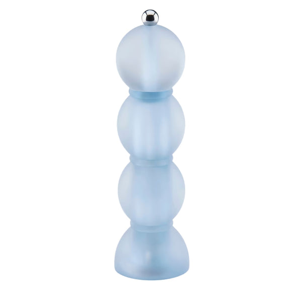 Frosty Bobbin Salt or Pepper Mill - Blue, 9.44"H