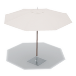 Ocean Master M1, Classic Centre Post, 8.5ft Hexagon, Espresso/Scallop