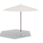 Ocean Master M1, Classic Centre Post, 8.5ft Hexagon, Espresso/Scallop