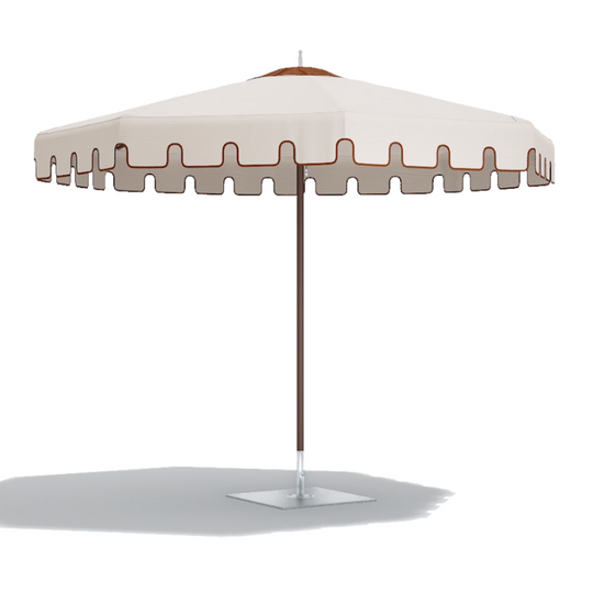 Ocean Master M1, Classic Centre Post, 9ft Octagon, Espresso/Scallop/Madrona, Classic Roman Valance