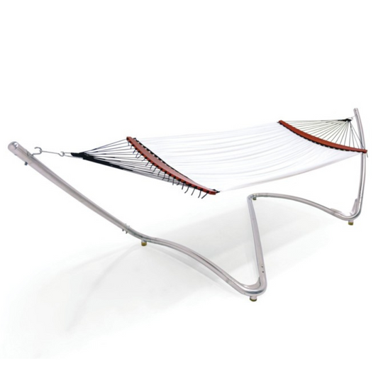 Tuuci Air Lounges/Hammocks, White w/ Stainless Steel Wave Stand